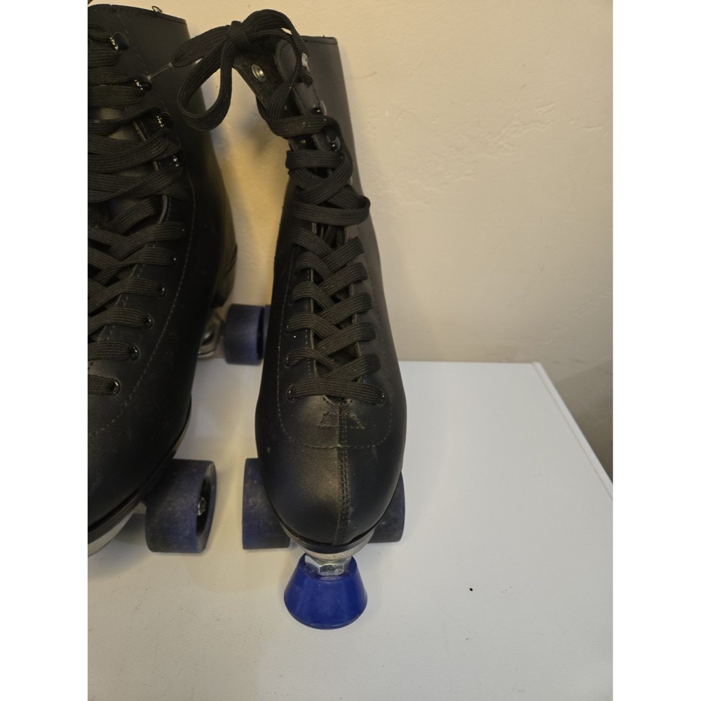 Chicago Skates Mens Sz 12 CRS405 Black Classic Rink Quad Roller Skates Aluminum - Picture 2 of 16